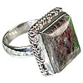 Design 12101: purple,multi-color zosite american-southwest rings