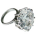 Design 12156: white crystal solitaire rings