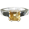 Design 12209: yellow citrine rings