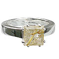 golden rutile rings