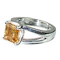 Design 12227: yellow citrine art-deco, contemporary, mens rings