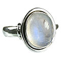 12271: Silver Setting white moonstone rings