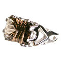 12289: Silver Setting brown smoky quartz rings
