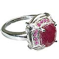 12446: pink ruby  contemporary rings