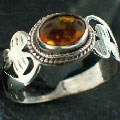 Design 12514: orange amber rings