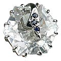 Design 12600: white crystal solitaire rings