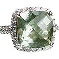 Design 12954: green,white green amethyst cocktail, estate rings