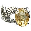 Design 12960: yellow citrine vintage rings