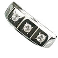 Design 13056: white white topaz brides-maids rings