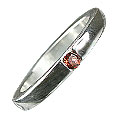 13178: Silver Setting red garnet  engagement rings