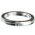 Design 13179: white white topaz stack rings