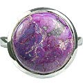 13241: silver setting purple mohave rings