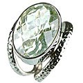 Design 13343: green green amethyst rings
