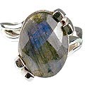Design 13517: green,gray labradorite rings