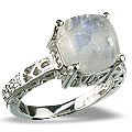 gemstone in silver