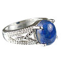Design 13710: blue lapis lazuli vintage rings