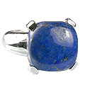13712: Silver Setting blue lapis lazuli rings