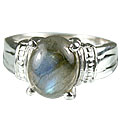 Design 14155: blue,gray labradorite gothic-medieval rings