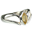 Design 14173: yellow citrine contemporary rings
