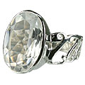 14181: Silver Setting white white topaz american-southwest rings