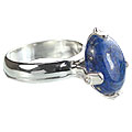 Design 14213: blue lapis lazuli contemporary rings