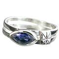 Design 14284: blue iolite brides-maids rings