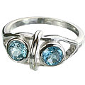 Design 14308: blue blue topaz cocktail rings