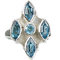 Design 14417: blue blue topaz estate rings