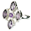 Design 14420: purple amethyst estate rings