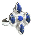 Design 14421: blue lapis lazuli estate rings