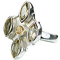 Design 14423: yellow citrine estate rings