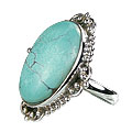Turquoise cocktail rings