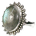 Labradorite Contemporary rings