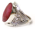 Design 16781 black ruby valentines-day rings