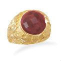 Design 17880 red ruby classic rings