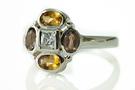 Smoky Quartz cocktail rings