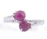 Design 18530 red ruby contemporary rings