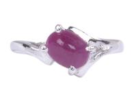 Design 18532 red ruby contemporary rings
