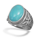 Turquoise gemstone rings