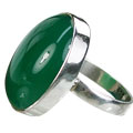 Design 7210: green onyx rings