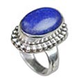 8516: Silver Setting blue lapis lazuli rings