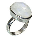 8522: Silver Setting white moonstone rings