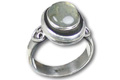 Design 8551: green,gray labradorite rings