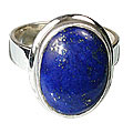 8555: Silver Setting blue lapis lazuli rings