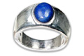8559: Silver Setting Blue lapis lazuli rings