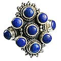 Design 8575: blue lapis lazuli american-southwest rings