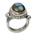 Design 8617: green labradorite rings