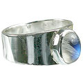 8655: white moonstone rings