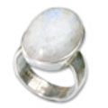 8658: white moonstone rings