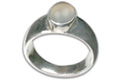 Design 8731: white chalcedony rings
